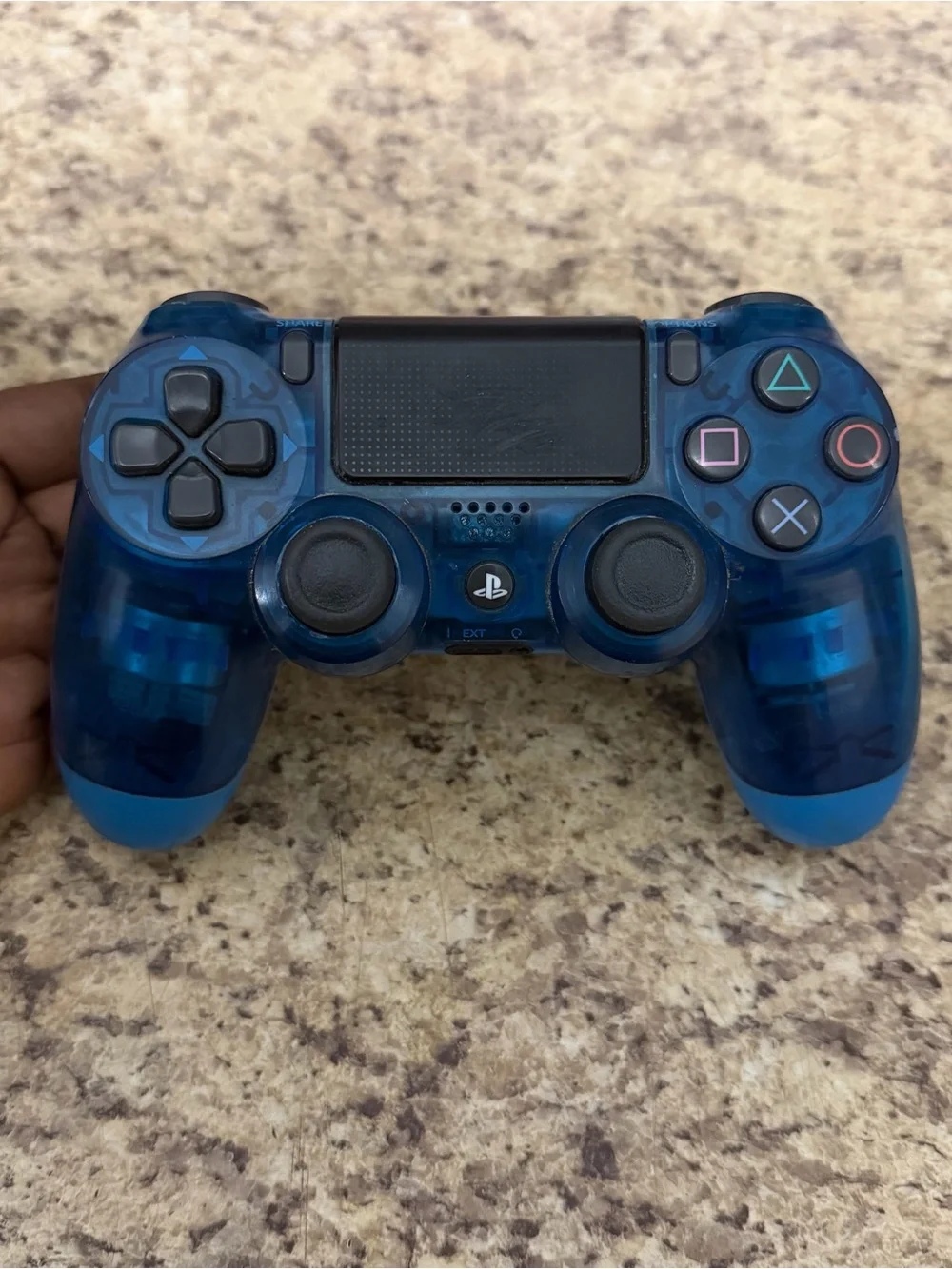 Sony Dual shock 4 Playstation 4 Wireless Controller (Blue Crystal) PS4